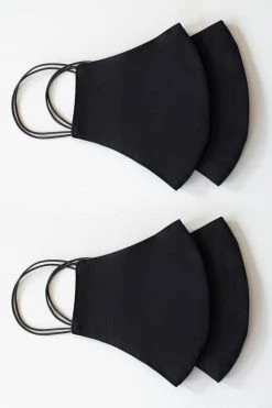 Marcellamoda The Classic Pack Of 4 Cotton Face Masks (Unisex Standard)