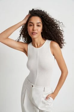 Marcella Eva Sheer Sleeveless Top