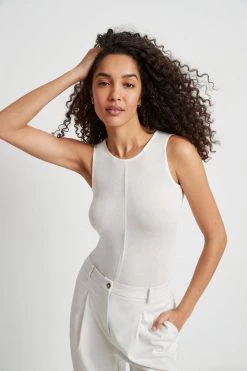 Marcella Eva Sheer Sleeveless Top