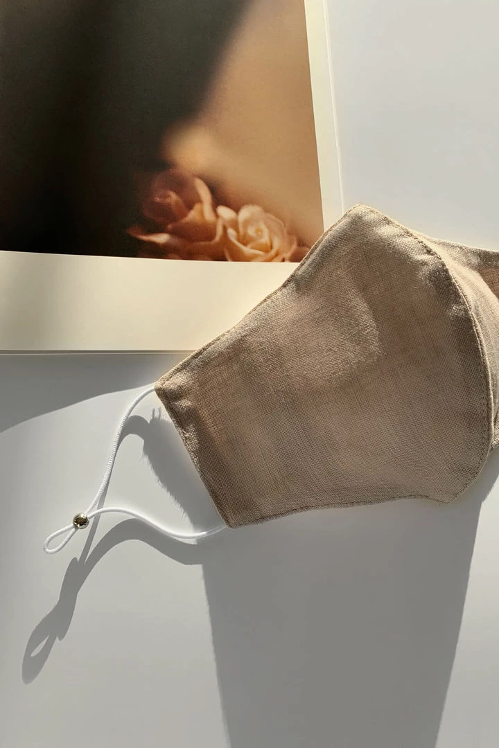 Marcella Classic Linen Face Mask (Unisex) 2 Marcella Classic Linen Face Mask (Unisex)