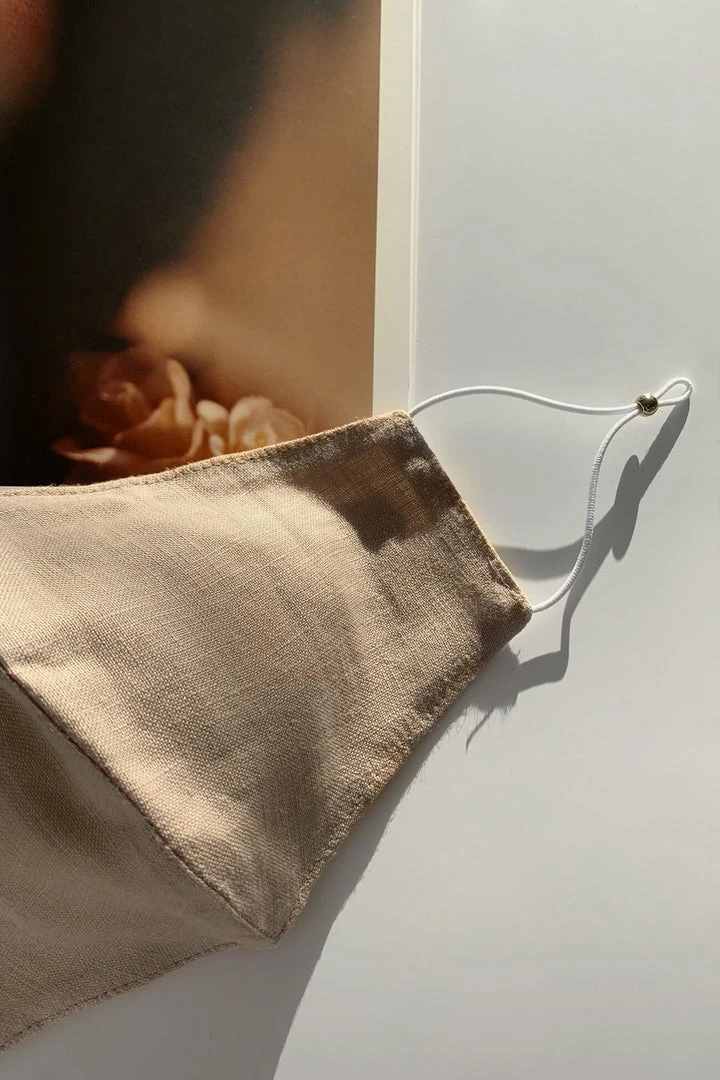 Marcella Classic Linen Face Mask (Unisex) 3 Marcella Classic Linen Face Mask (Unisex)