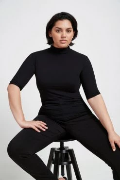 Marcella Ana Mock Neck Top Tops & Tunics