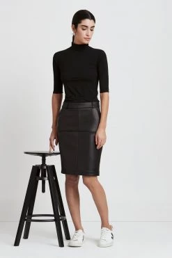 Marcella Tops & Tunics Ana Mock Neck Top