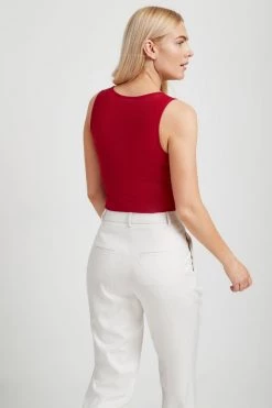 Marcella Eva Sheer Sleeveless Top