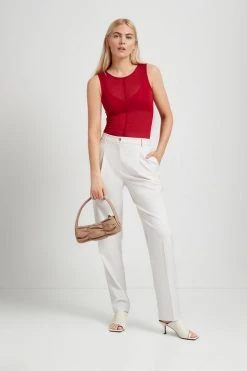 Marcella Eva Sheer Sleeveless Top