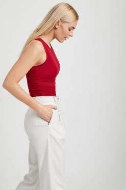 Marcella Eva Sheer Sleeveless Top