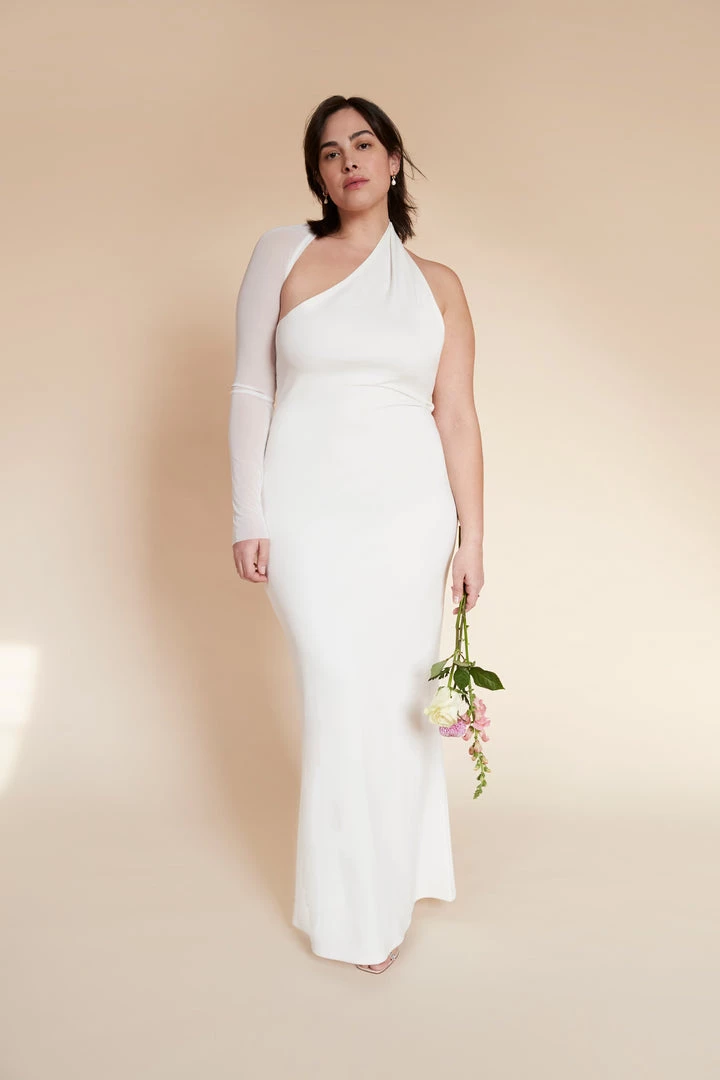 Marcella Manhattan Mesh Sleeve Gown 3 Marcella Manhattan Mesh Sleeve Gown