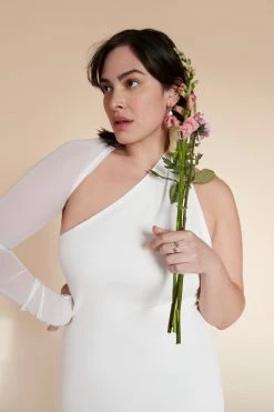 Marcella Manhattan Mesh Sleeve Gown 15 Marcella Manhattan Mesh Sleeve Gown