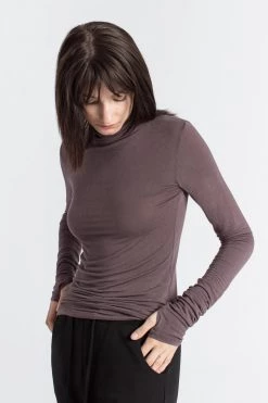 Marcellamoda Tops & Tunics Liana Mock Turtleneck