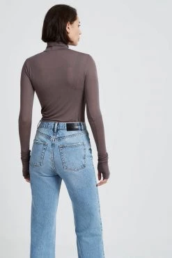 Marcella Eloise Sheer Turtleneck Tops & Tunics