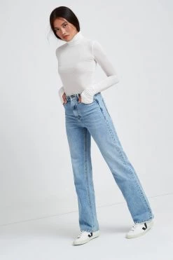 Marcella Eloise Sheer Turtleneck Tops & Tunics