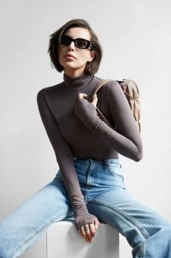 Marcella Eloise Sheer Turtleneck Tops & Tunics 24 Marcella Eloise Sheer Turtleneck Tops & Tunics