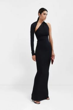 Marcellamoda Manhattan One Shoulder Gown Dresses