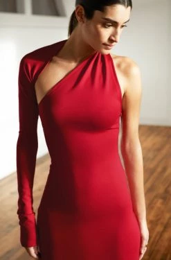 Marcellamoda Best Sellers Manhattan One Shoulder Gown