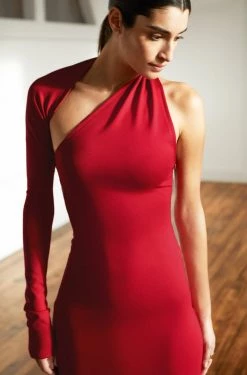 Marcellamoda Manhattan One Shoulder Gown Dresses