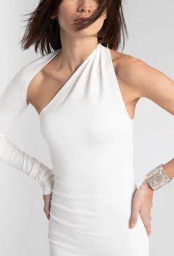 Marcellamoda Dresses Manhattan One Shoulder Midi Dress