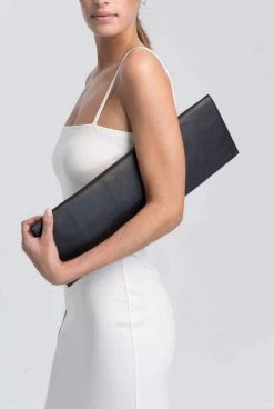 Marcella Accessories Belle Leather Clutch